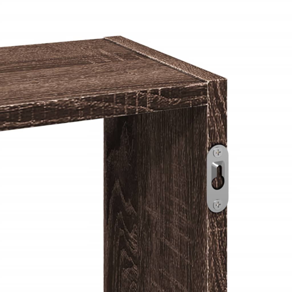 vidaXL Ραφιέρα Τοίχου Καφέ Δρυς 159x18x66 εκ. από Επεξεργασμένο Ξύλο