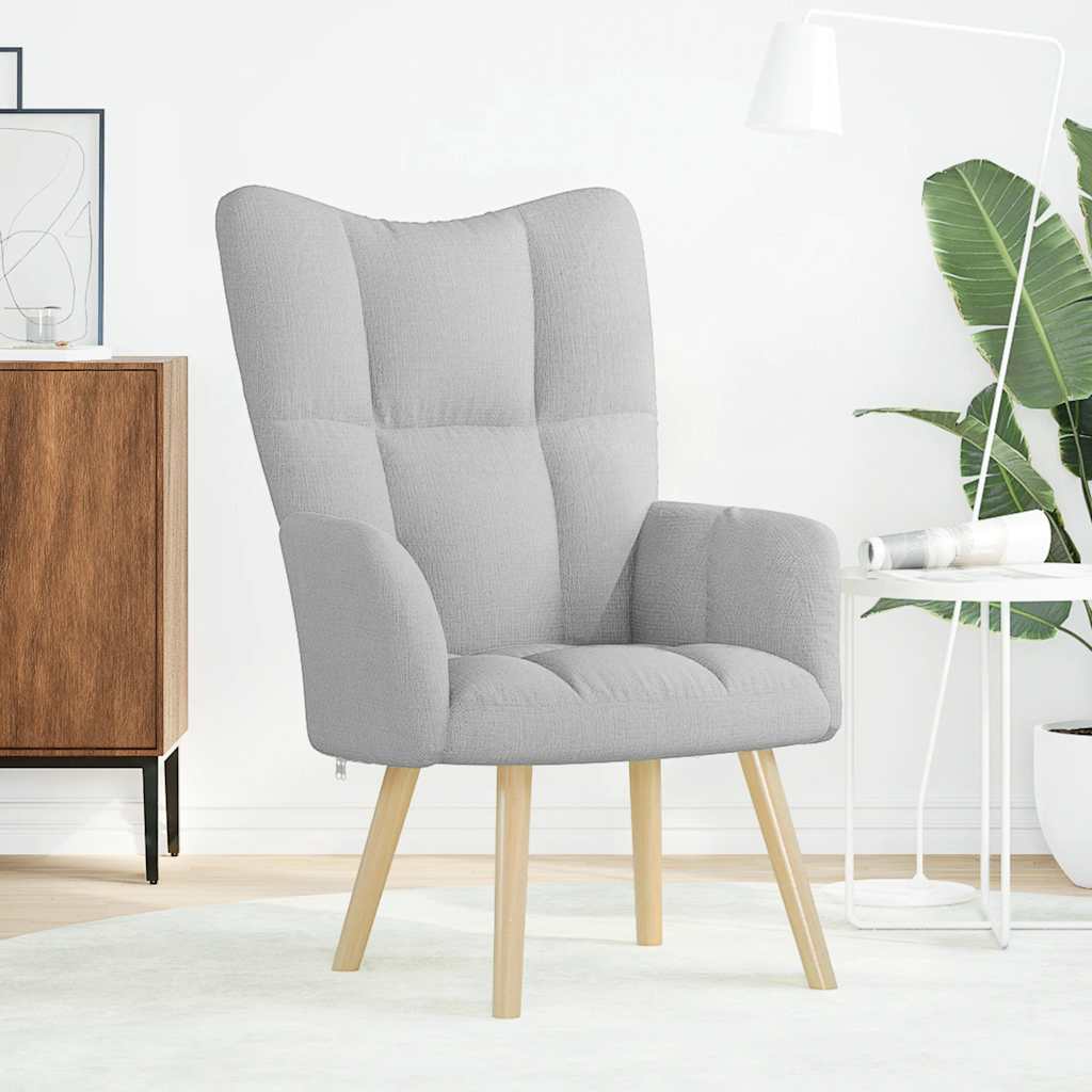 vidaXL Καρέκλα χαλάρωσης Cloud Grey Fabric