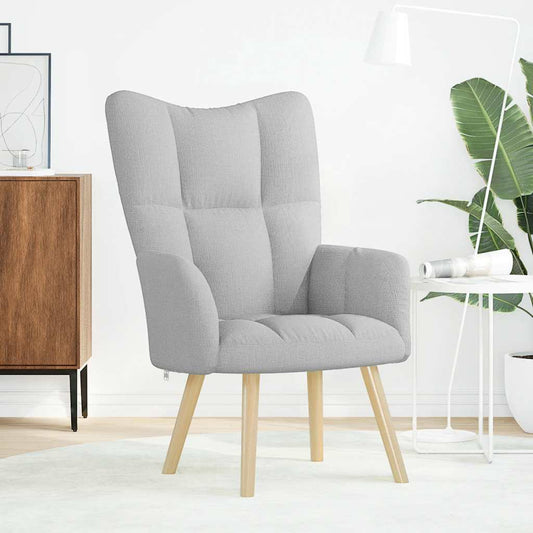 vidaXL Καρέκλα χαλάρωσης Cloud Grey Fabric