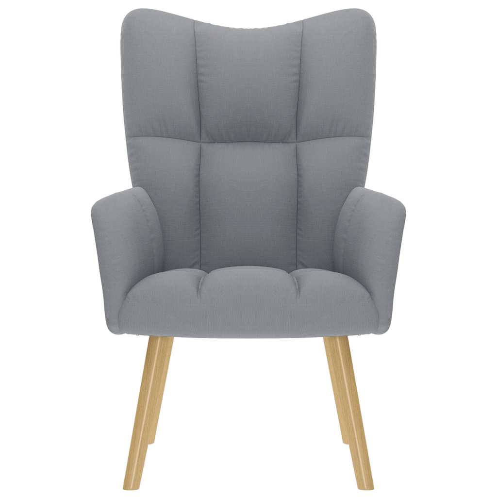 vidaXL Πολυθρόνα Relax Ανοιχτό Γκρι Υφασμάτινη