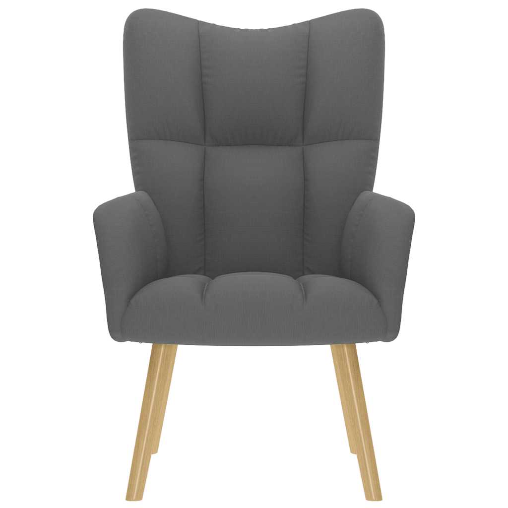 vidaXL Πολυθρόνα Relax Σκούρο Γκρι Υφασμάτινη