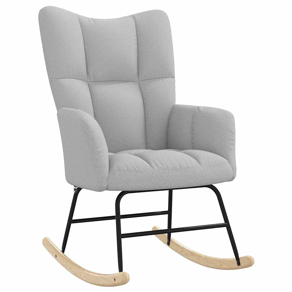 vidaXL Κουνιστή καρέκλα Cloud Grey Fabric