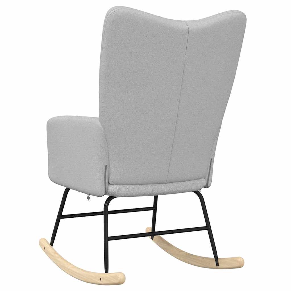 vidaXL Κουνιστή καρέκλα Cloud Grey Fabric