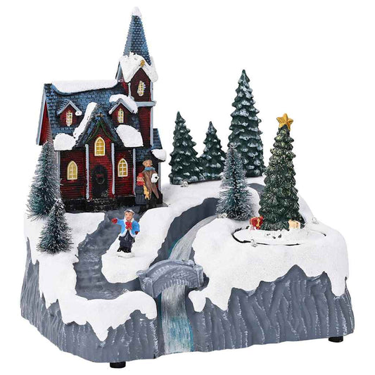 vidaXL Διακόσμηση Χριστουγεννιάτικου Χωριού Πολύχρωμο