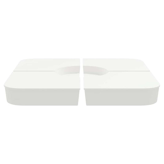 vidaXL 4 τεμαχίων σετ βάσης ομπρέλας για ομπρέλα με σταυρό 100 kg PP