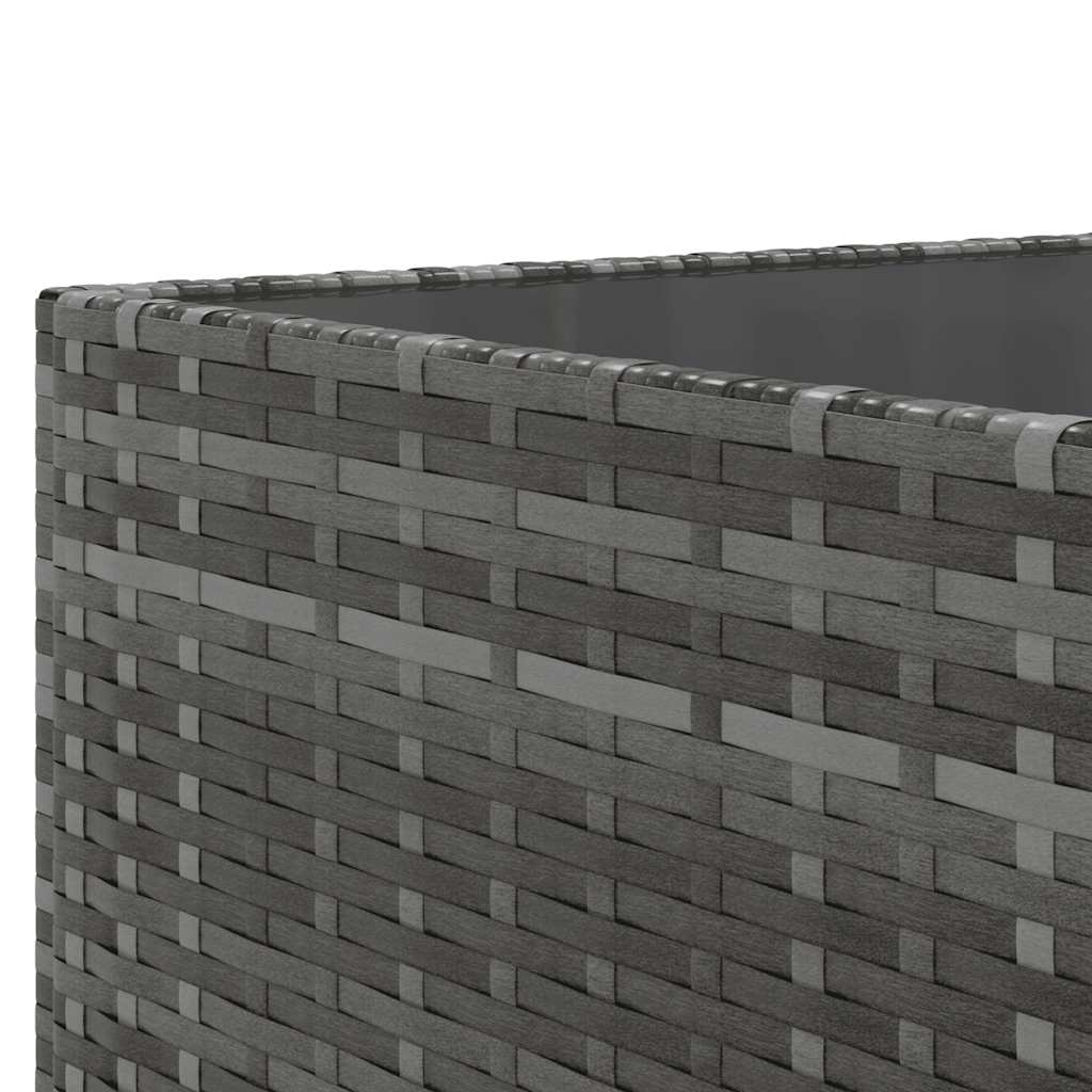 vidaXL Σαλόνι Κήπου 6 Τεμαχίων από Γκρι Συνθετικό Ρατάν με Μαξιλάρια