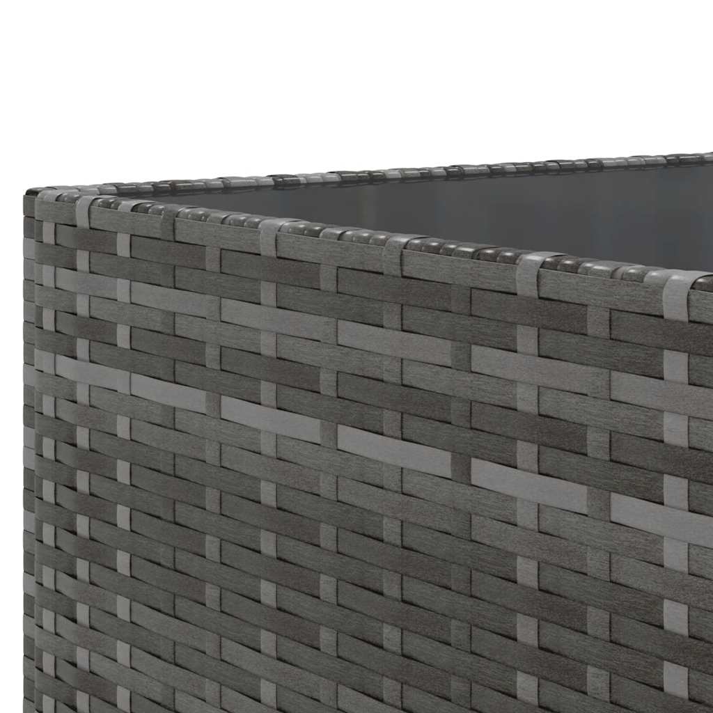 vidaXL Σαλόνι Κήπου 7 Τεμαχίων Γκρι από Συνθετικό Ρατάν με Μαξιλάρια