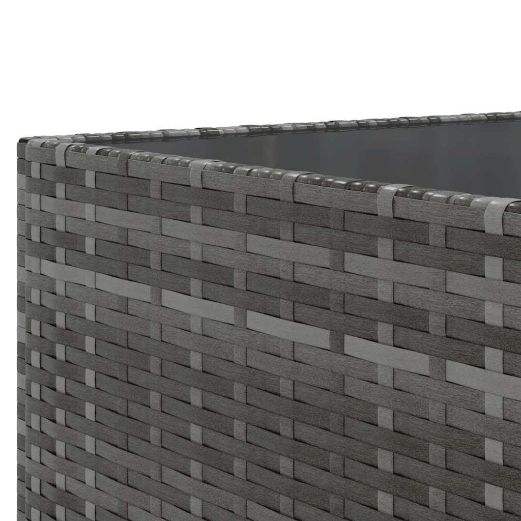 vidaXL Σαλόνι Κήπου 7 Τεμαχίων Γκρι από Συνθετικό Ρατάν με Μαξιλάρια