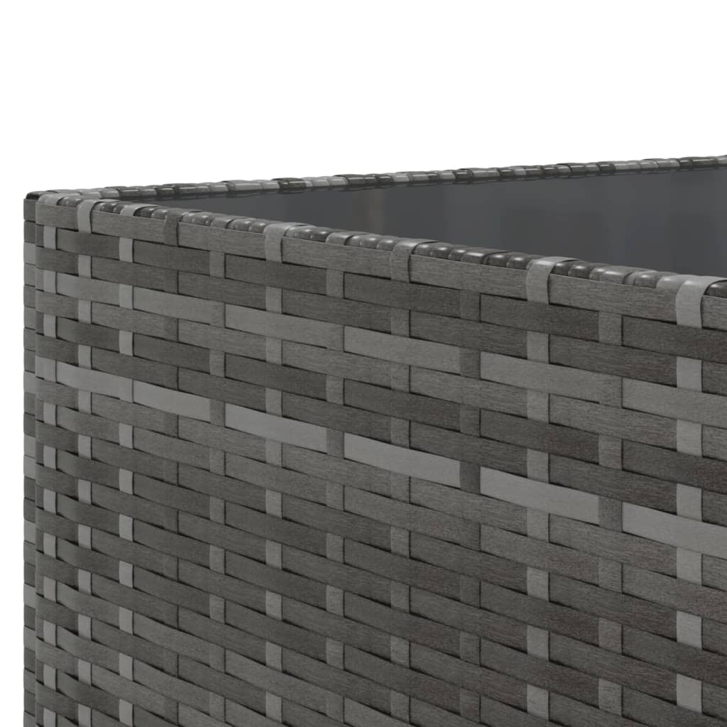 vidaXL Σαλόνι Κήπου 10 Τεμαχίων Γκρι από Συνθετικό Ρατάν με Μαξιλάρια
