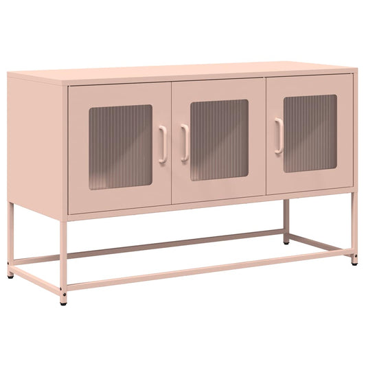 ντουλάπι τηλεόρασης vidaXL Ροζ 100,5x39x60,5 cm Ατσάλι ψυχρής έλασης