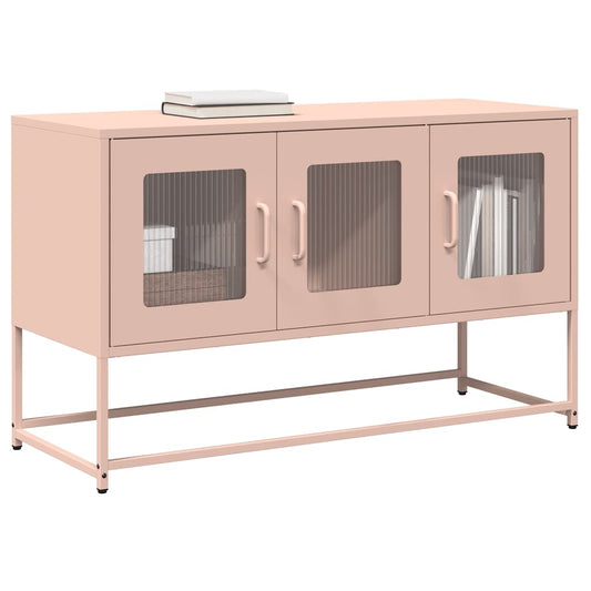 ντουλάπι τηλεόρασης vidaXL Ροζ 100,5x39x60,5 cm Ατσάλι ψυχρής έλασης