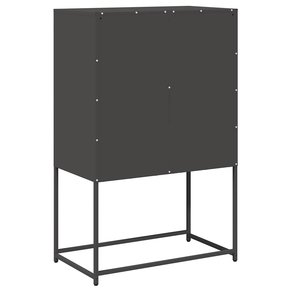 vidaXL Highboard Μαύρο 68x39x107 cm Ατσάλι