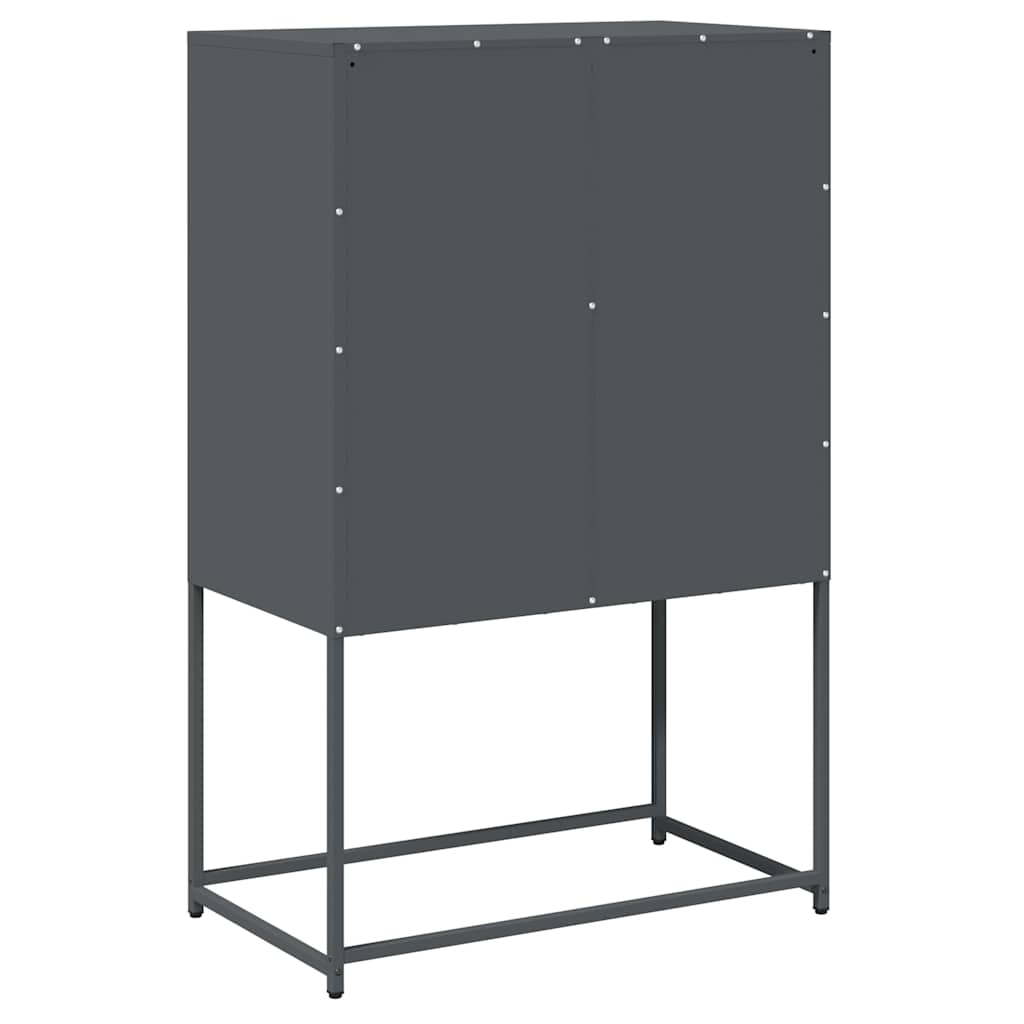 vidaXL Highboard Ανθρακί 68x39x107 cm Χάλυβας