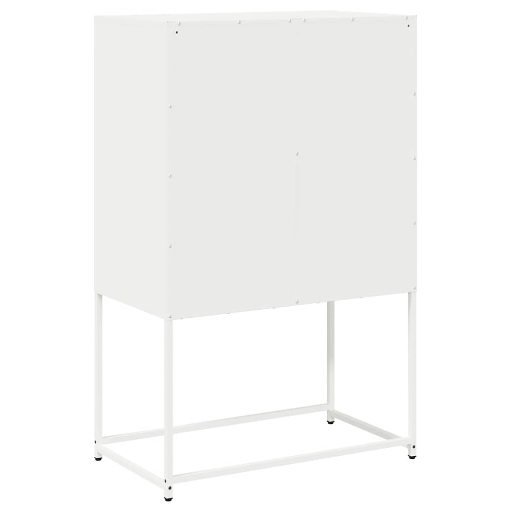 vidaXL Highboard Λευκό 68x39x107 cm Ατσάλι