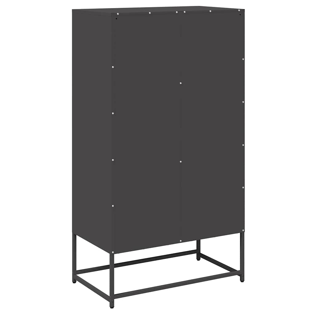 vidaXL Highboard Μαύρο 68x39x123 cm Χάλυβας