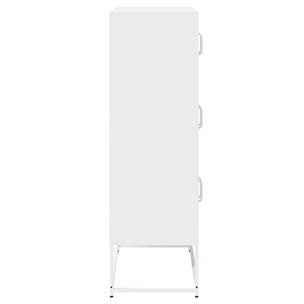 vidaXL Highboard Λευκό 68x39x123 cm Ατσάλι