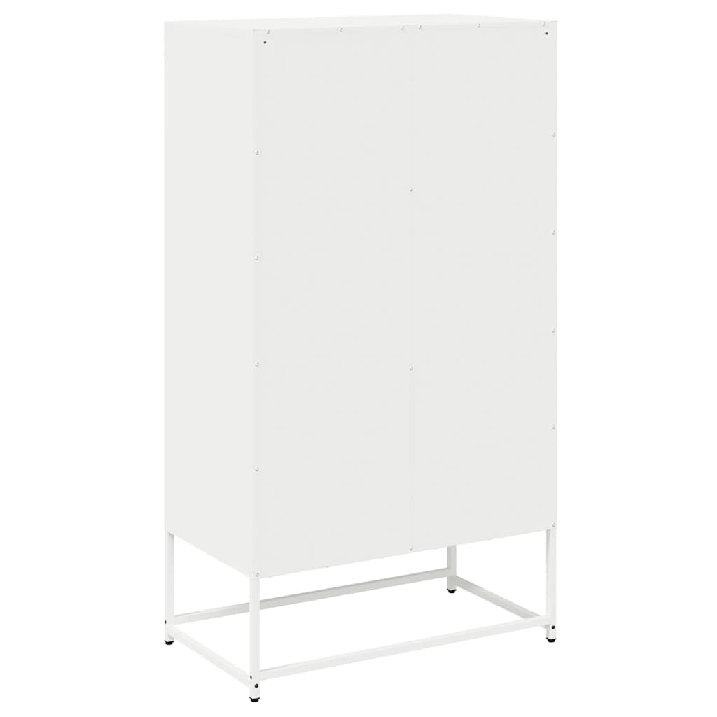 vidaXL Highboard Λευκό 68x39x123 cm Ατσάλι