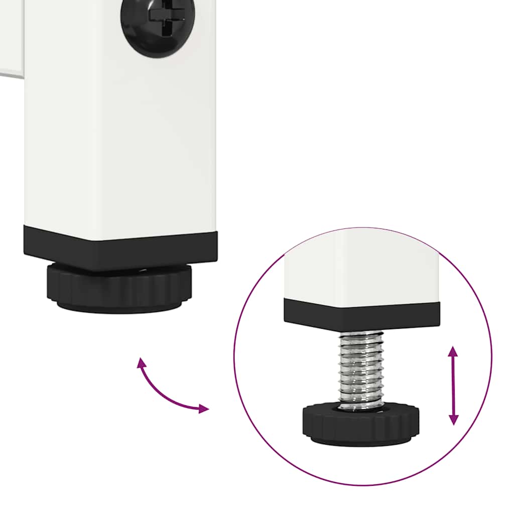 vidaXL Highboard Λευκό 68x39x123 cm Ατσάλι