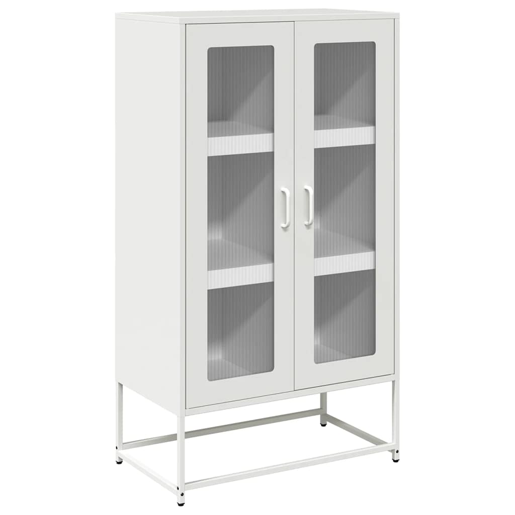 vidaXL Highboard Λευκό 68x39x123 cm Ατσάλι