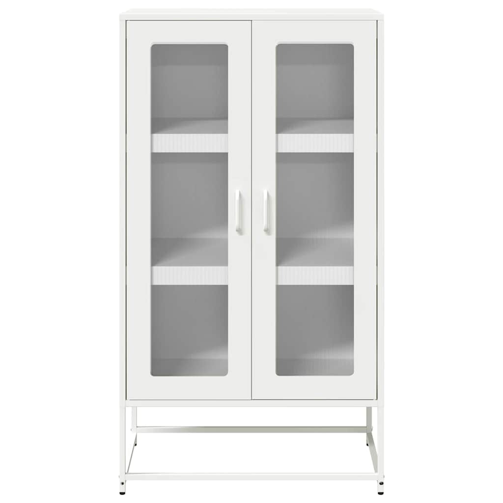 vidaXL Highboard Λευκό 68x39x123 cm Ατσάλι