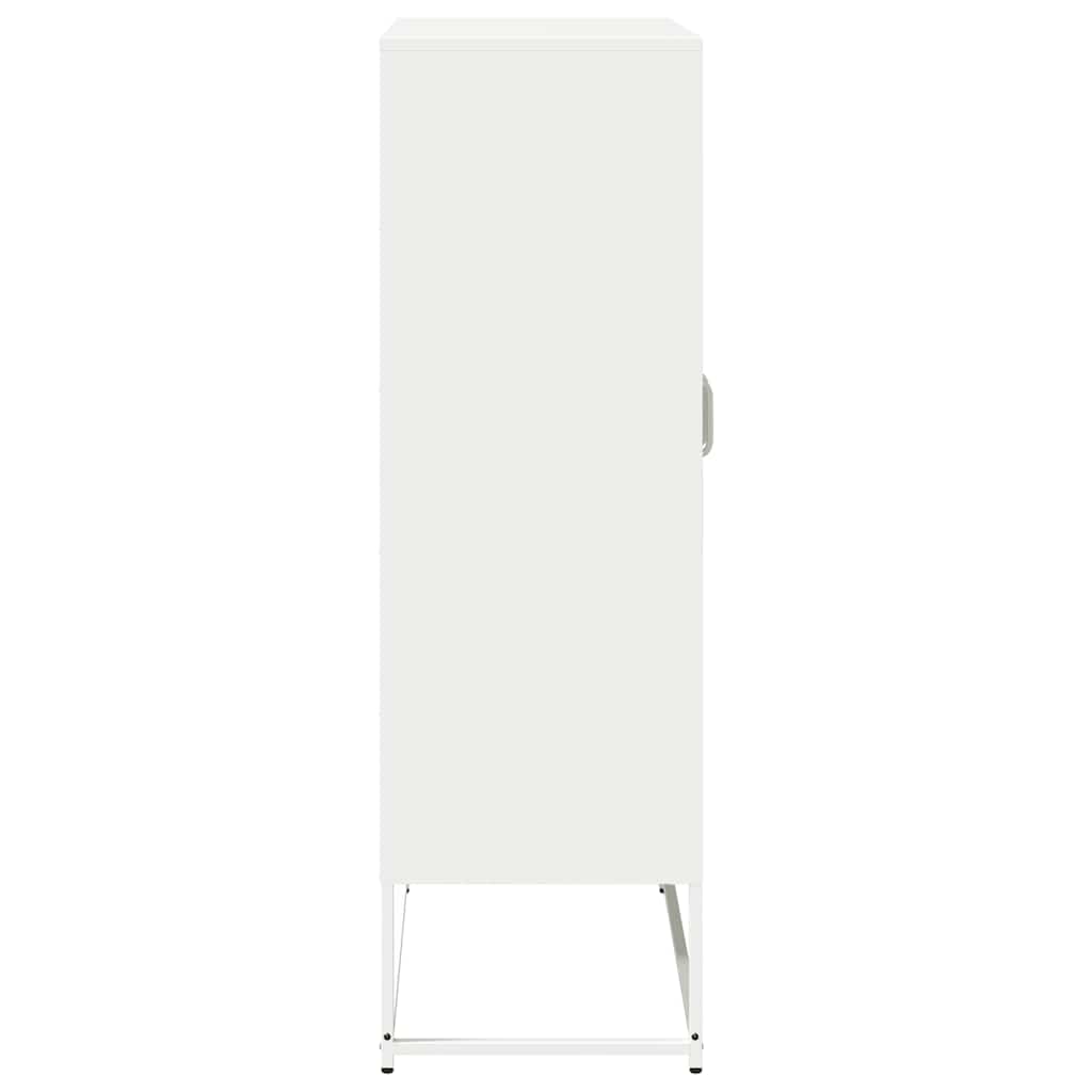 vidaXL Highboard Λευκό 68x39x123 cm Ατσάλι