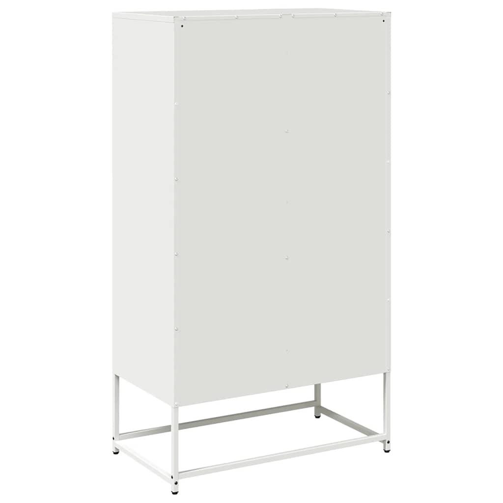 vidaXL Highboard Λευκό 68x39x123 cm Ατσάλι