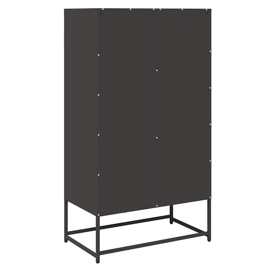 vidaXL Highboard Μαύρο 68x39x123 cm Χάλυβας