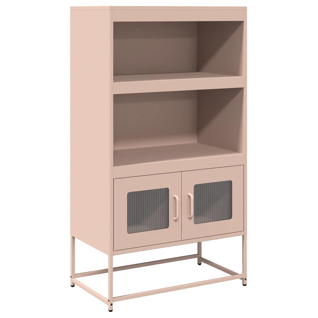 vidaXL Highboard Ροζ 68x39x123 cm Ατσάλι