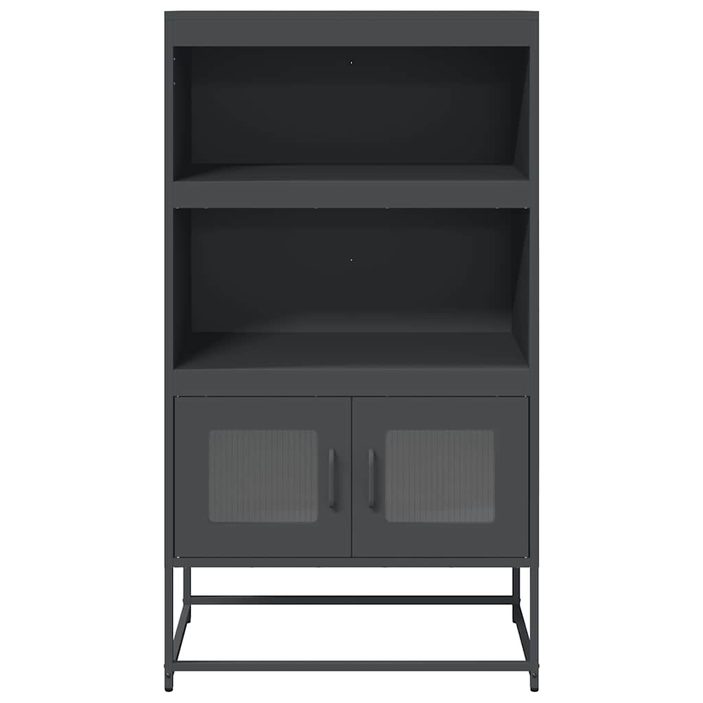 vidaXL Highboard Ανθρακί 68x39x123 cm Χάλυβας