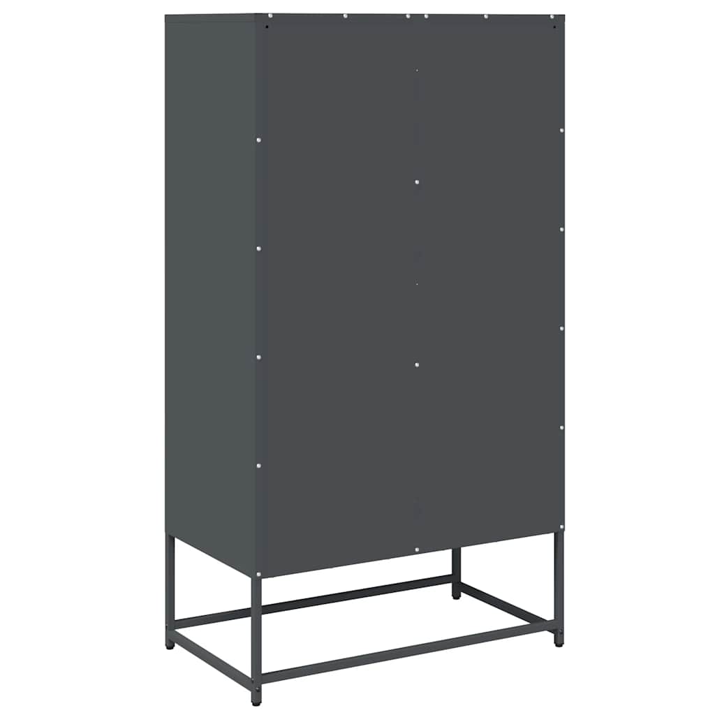 vidaXL Highboard Ανθρακί 68x39x123 cm Χάλυβας