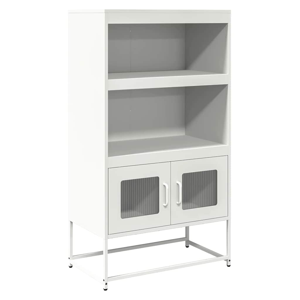 vidaXL Highboard Λευκό 68x39x123 cm Ατσάλι