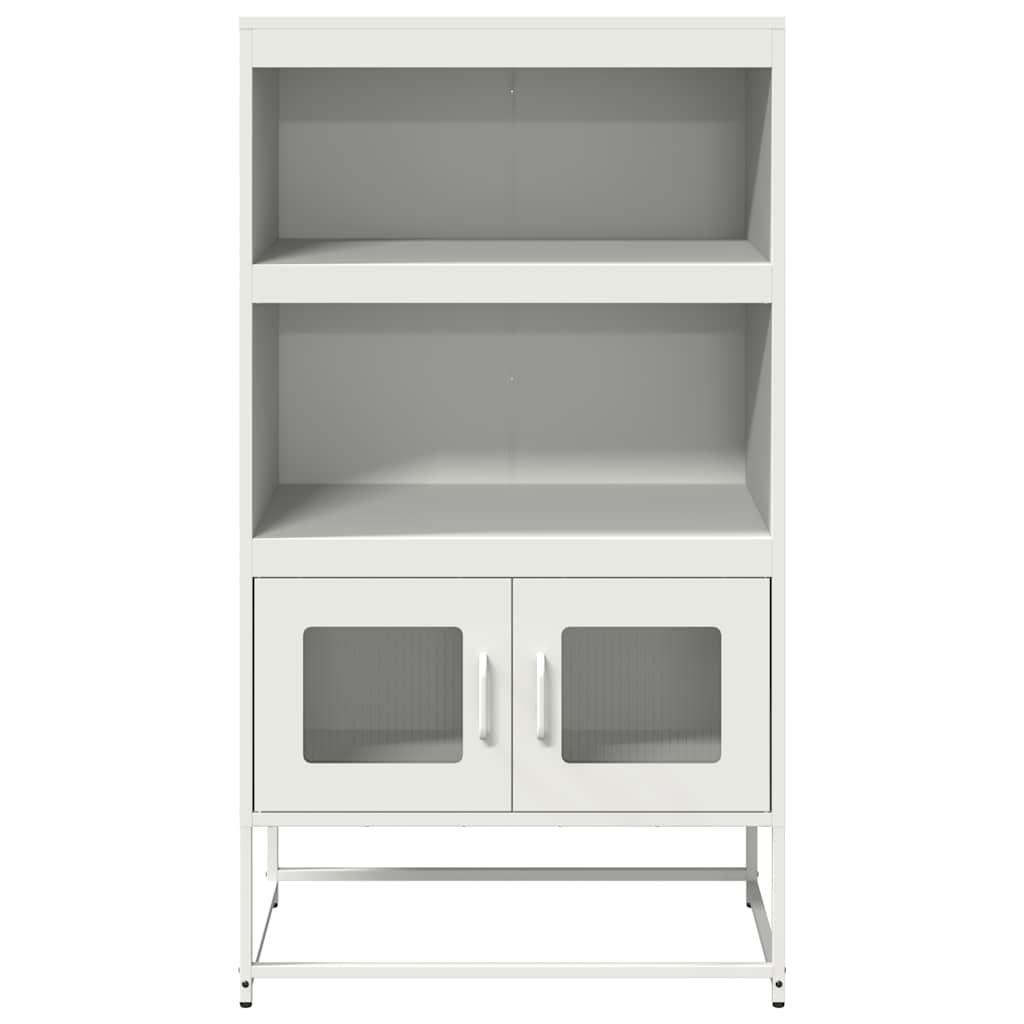 vidaXL Highboard Λευκό 68x39x123 cm Ατσάλι