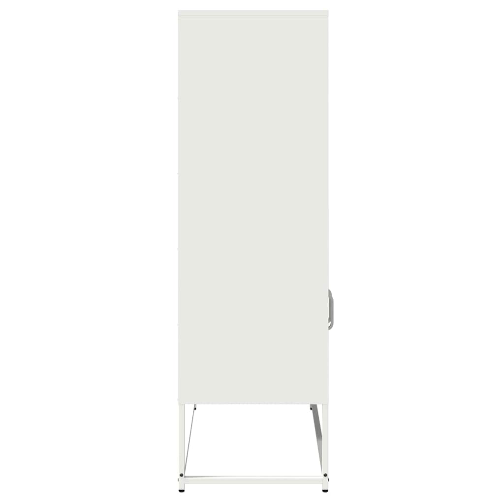 vidaXL Highboard Λευκό 68x39x123 cm Ατσάλι