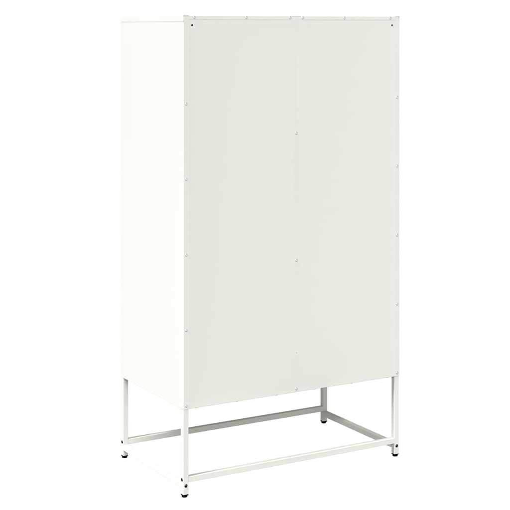 vidaXL Highboard Λευκό 68x39x123 cm Ατσάλι