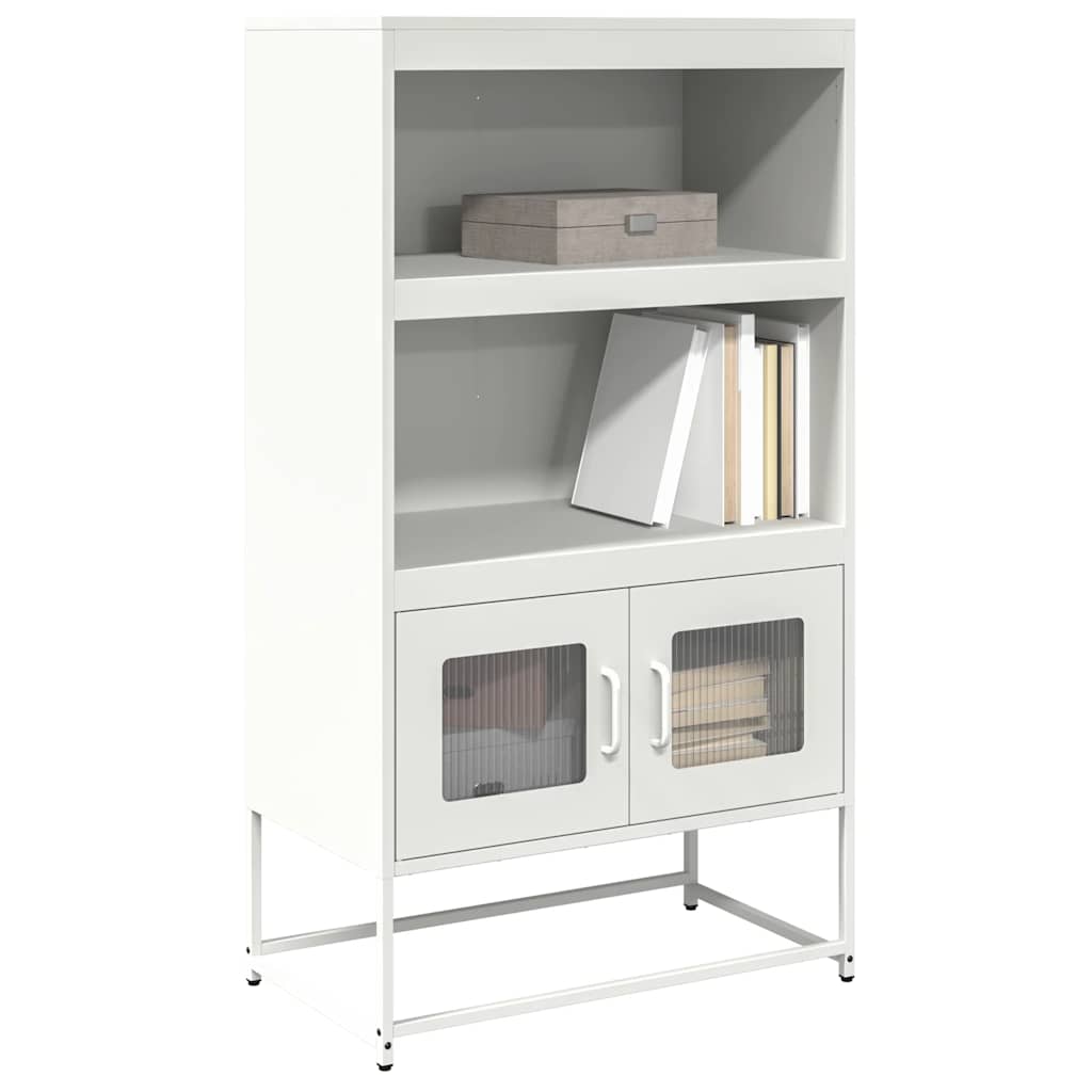 vidaXL Highboard Λευκό 68x39x123 cm Ατσάλι