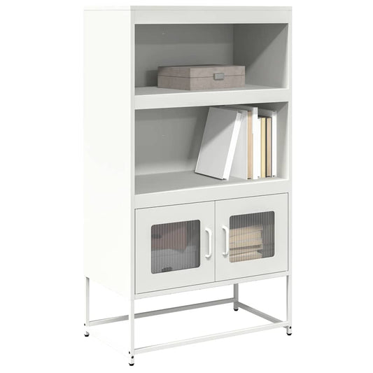 vidaXL Highboard Λευκό 68x39x123 cm Ατσάλι