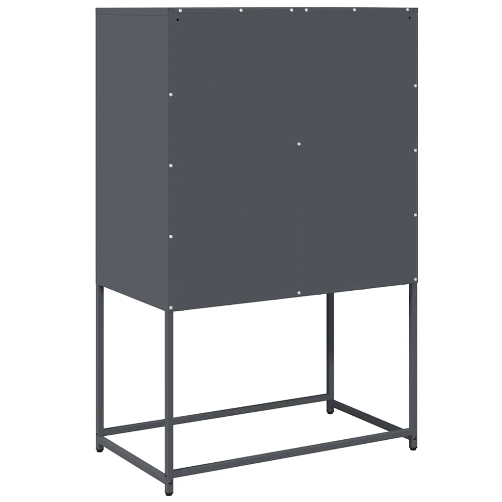 vidaXL Highboard Ανθρακί 68x39x107 cm Χάλυβας