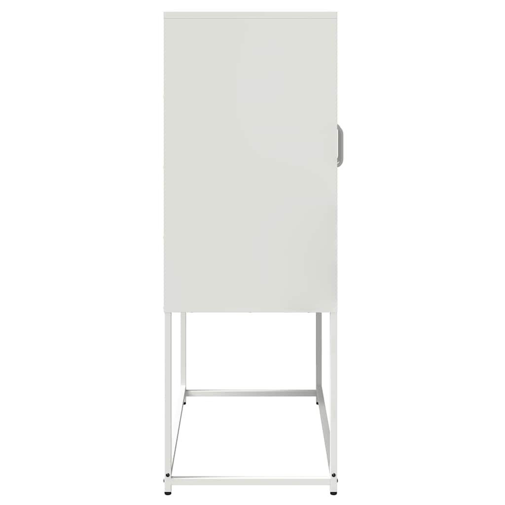 vidaXL Highboard Λευκό 68x39x107 cm Ατσάλι
