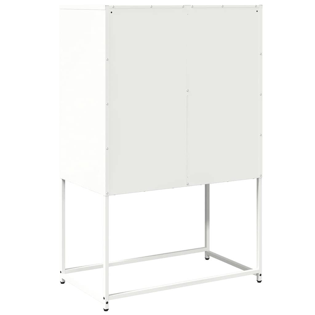 vidaXL Highboard Λευκό 68x39x107 cm Ατσάλι