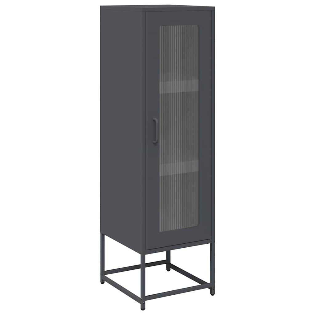 vidaXL Highboard Ανθρακί 36x39x123 cm Ατσάλι ψυχρής έλασης