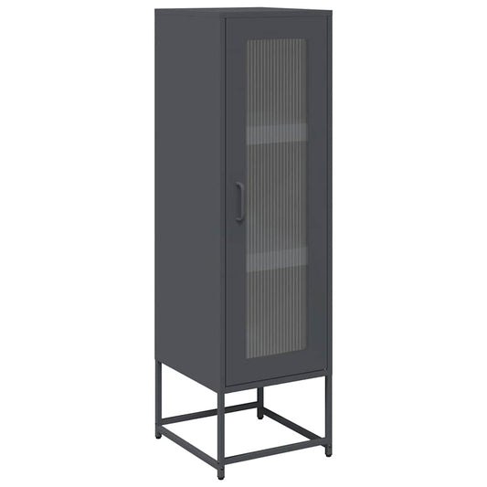 vidaXL Highboard Ανθρακί 36x39x123 cm Ατσάλι ψυχρής έλασης