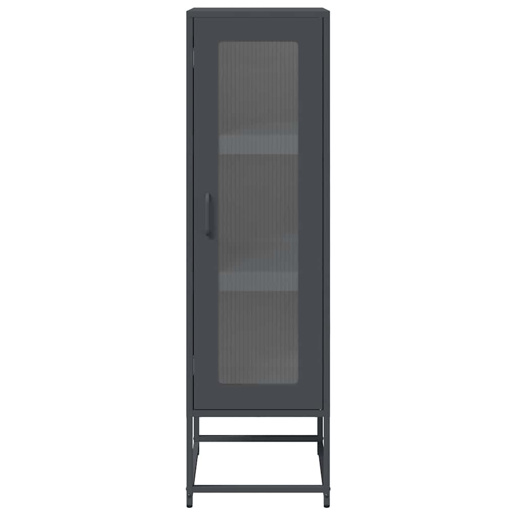 vidaXL Highboard Ανθρακί 36x39x123 cm Ατσάλι ψυχρής έλασης