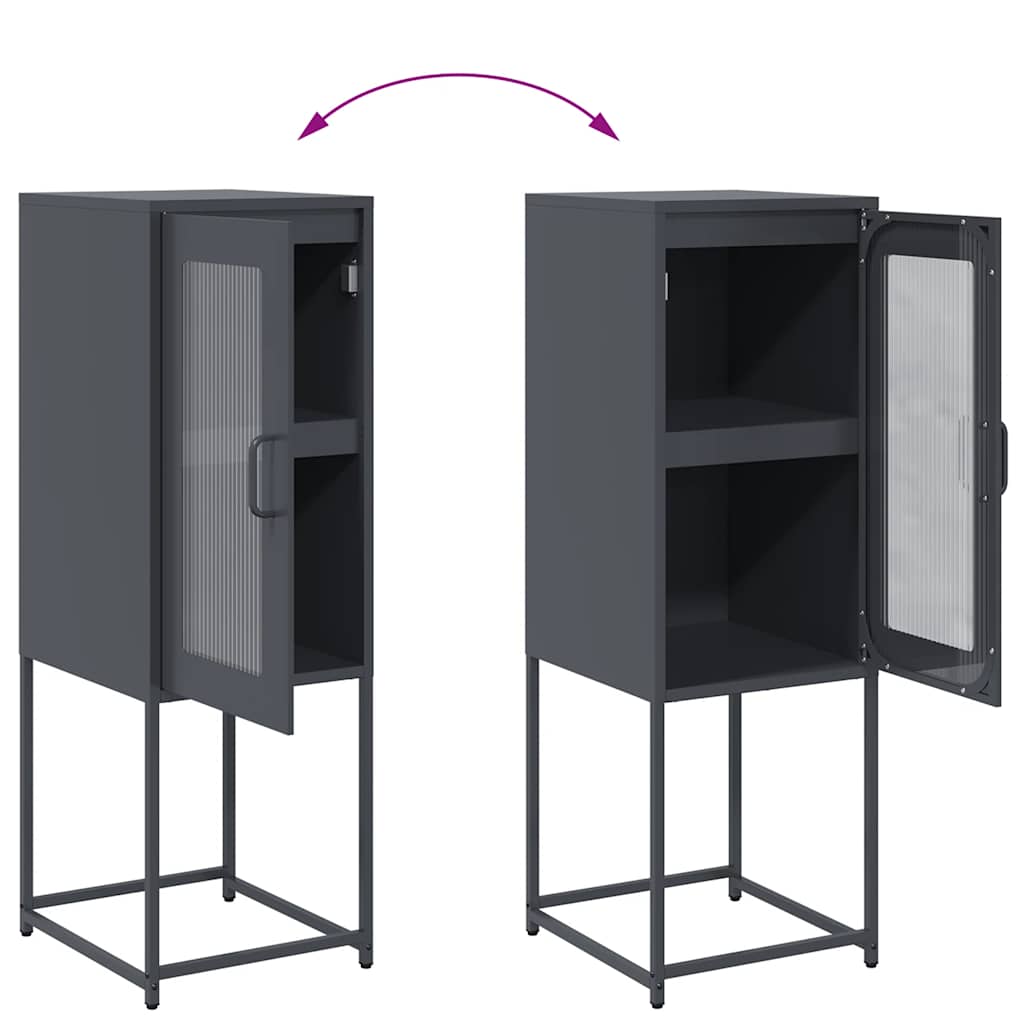 vidaXL Sideboard Ανθρακί 36x39x107 cm Ατσάλι ψυχρής έλασης