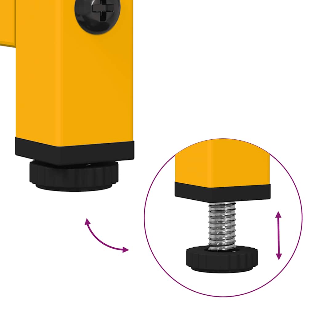 vidaXL Sideboard Μουστάρδα κίτρινη 36x39x107 cm χάλυβα ψυχρής έλασης