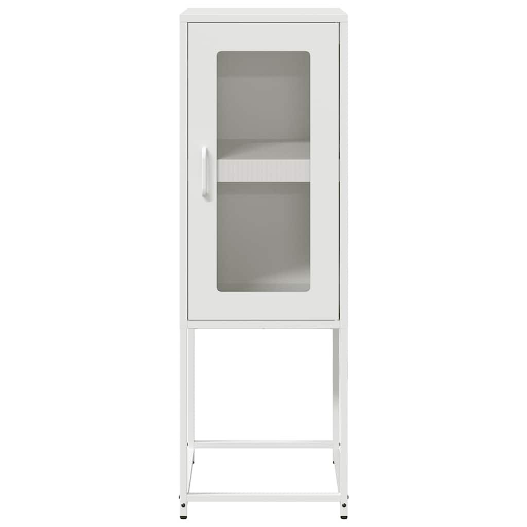 vidaXL Sideboard Λευκό 36x39x107 cm Ατσάλι ψυχρής έλασης