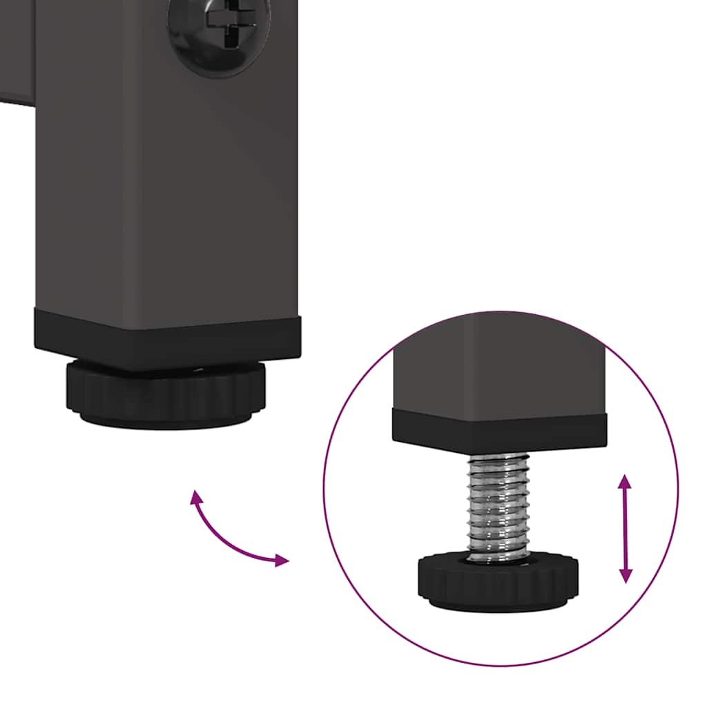 vidaXL Ντουλάπι Μαύρο 100,5x39x107 εκ. από Χάλυβα Ψυχρής Έλασης