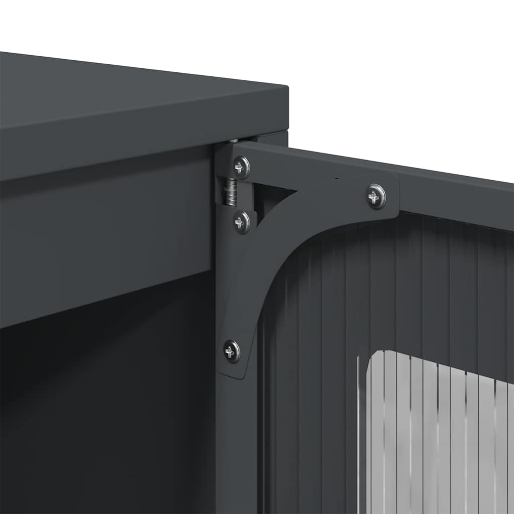 vidaXL Ντουλάπι Ανθρακί 100,5x39x107 εκ. από Χάλυβα Ψυχρής Έλασης