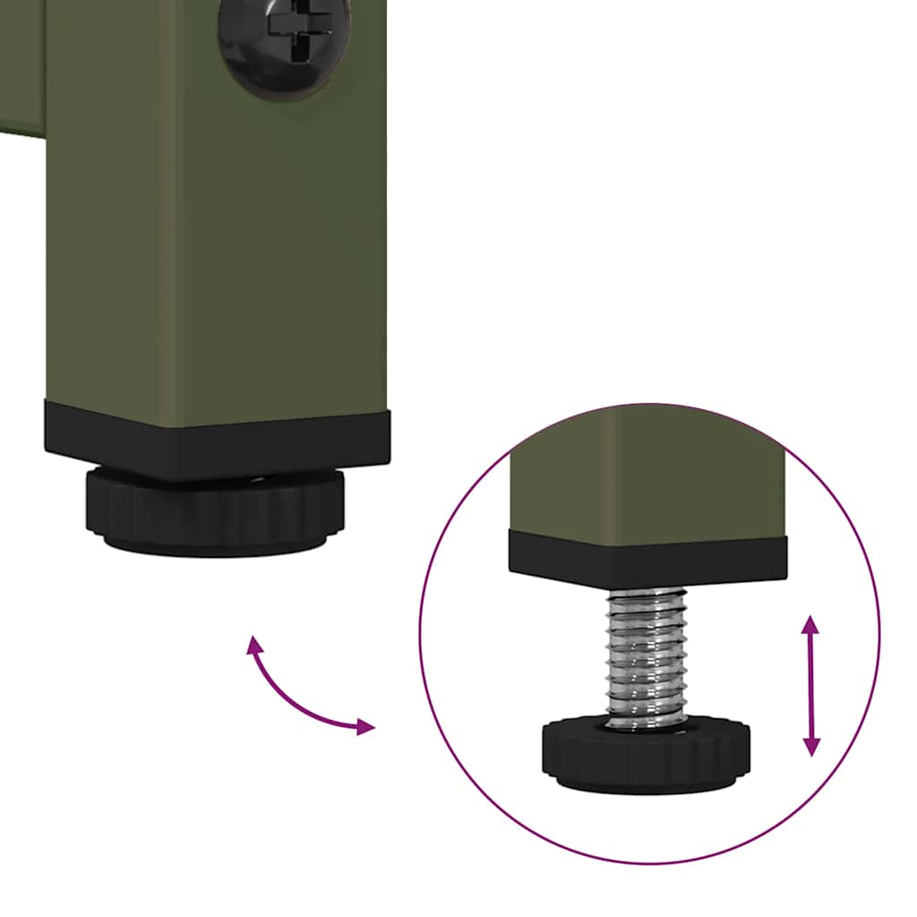 vidaXL Ντουλάπι Λαδί 100,5x39x107 εκ. από Χάλυβα Ψυχρής Έλασης