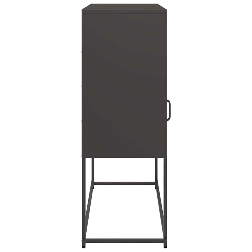 vidaXL Ντουλάπι Μαύρο 100,5x39x107 εκ. από Χάλυβα Ψυχρής Έλασης