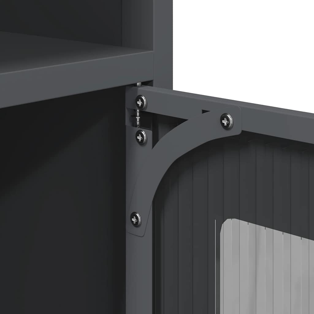 vidaXL Ντουλάπι Ανθρακί 100,5x39x107 εκ. από Χάλυβα Ψυχρής Έλασης